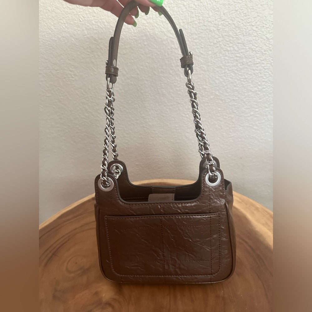 Charles & Keith Suki Crinkle-Effect Padlock Shoulder Bag - Picture 4 of 16